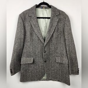 Vtg Pendleton Herringbone Pattern Multicolored Striped Blazer Jacket Mens 44